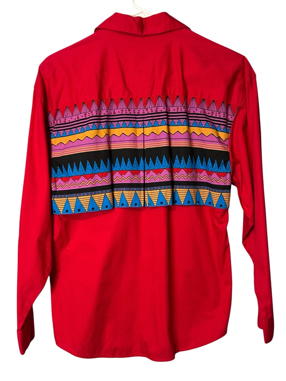 Vintage Wrangler Frontier Series Aztec Western Buttondown Shirt XS Rodeo Cowgirl - Picture 7 of 11